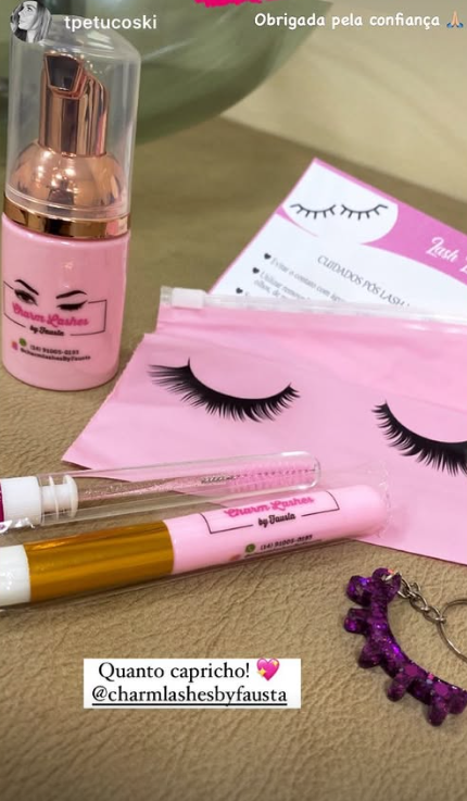 Depoimento de cliente sobre kit lash lifting